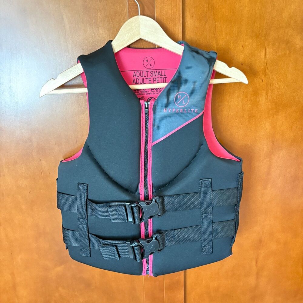 HYPERLITE Womens Small Indy Pink Life Vest Jacket Coast Guard Approved